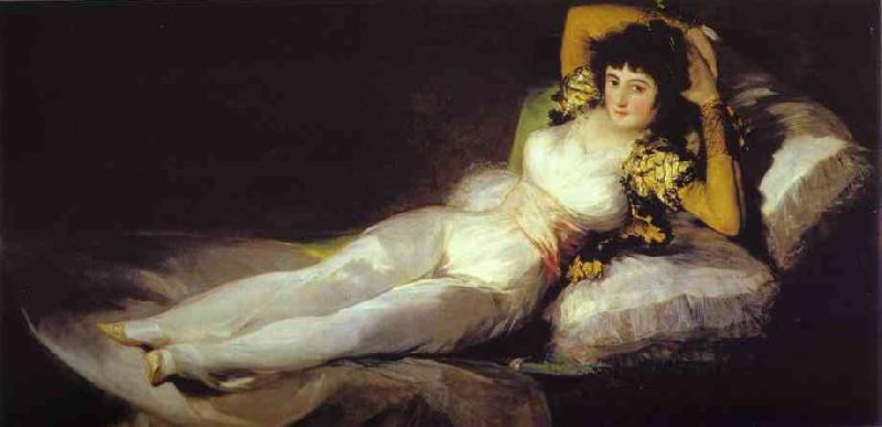 Francisco Jose de Goya The Clothed Maja Sweden oil painting art